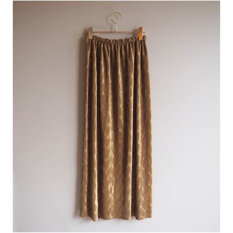 made in USA micro pleated maxi skirt