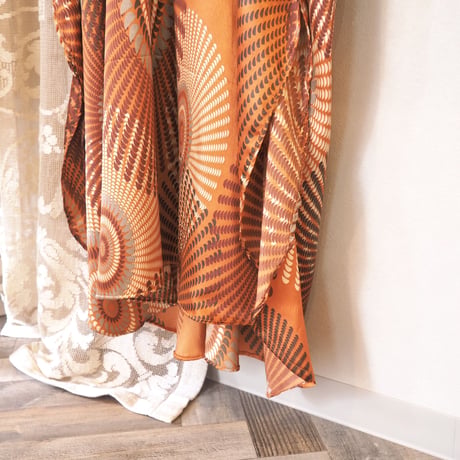 "LUXELL intimates" satin ethnic kaftan dress
