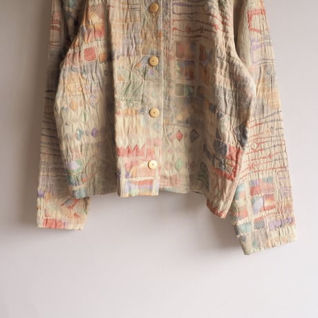 "ORVIS" textured tapestry jacket