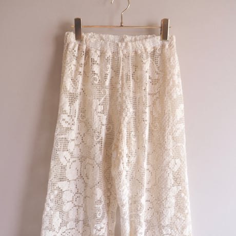 original remake filet lace wide pants (IV)