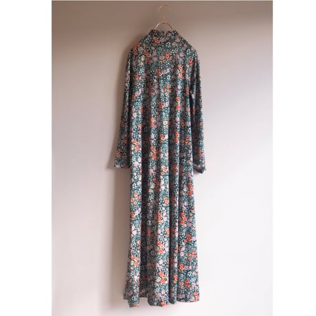 70s floral house maxi dress