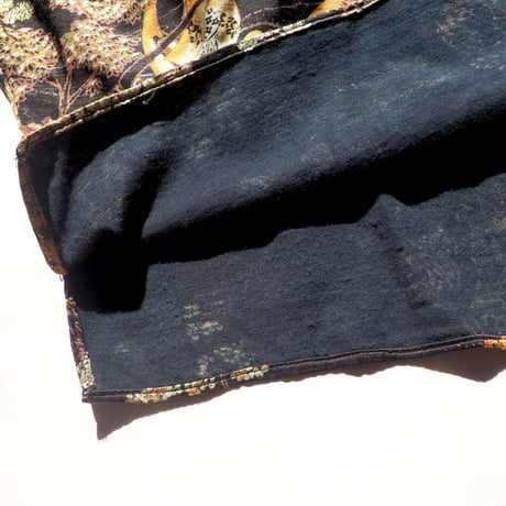 vintage landscape cropped blouse