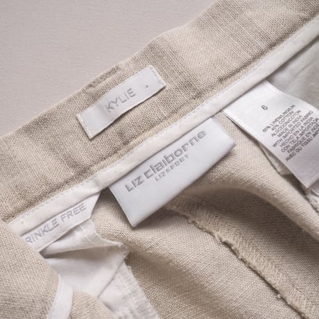 "Liz Claiborne" linen cotton pants