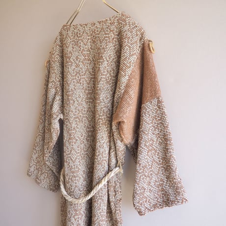 70〜80s made in Italy wood woven design tunic
