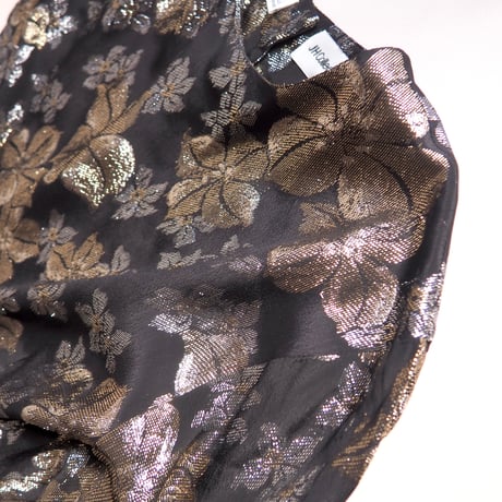 80s〜 "JH Collectibles" metallic floral blouse