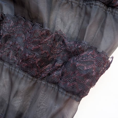 60s〜 "Fantasy LINGERIE" lace tiered panier