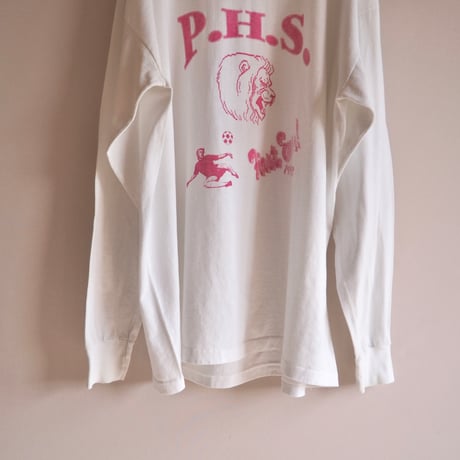 90s "center star" print long t-shirts