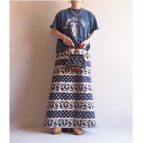50〜60s pearl beads lucite woven bag