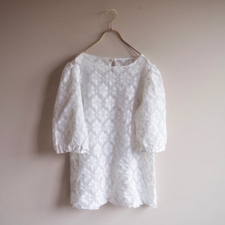 vintage puff sleeve lace blouse