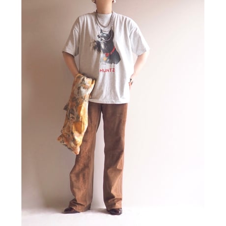 90s "Fruits of the loom" dog print t-shirts