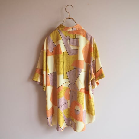 "Kathy Che" abstract print s/s blouse
