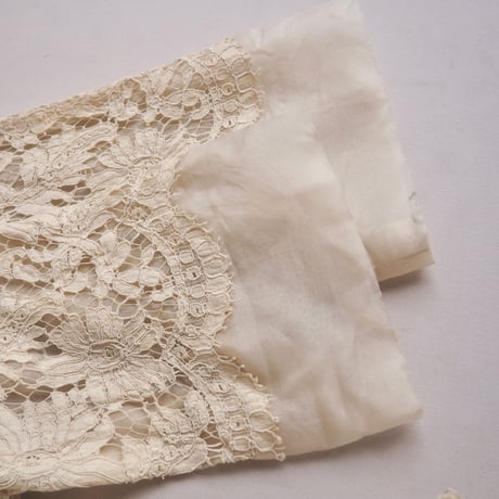 vintage no collar lace sheer robe