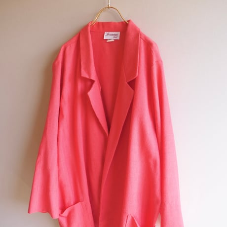 "Joanna" vivid pink tailored jacket