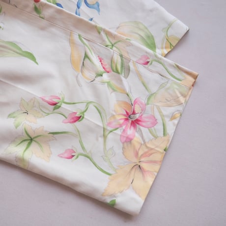 ”Talbot" floral silk × cotton pants