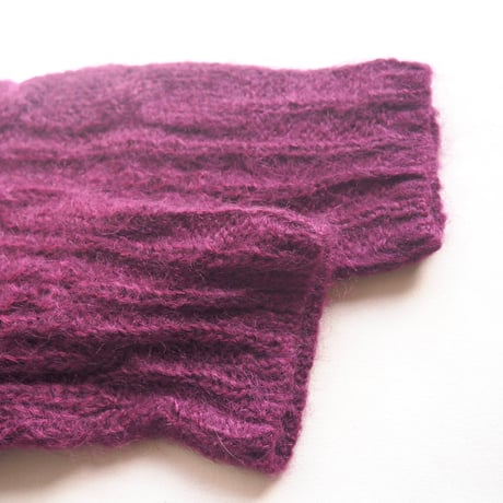80s "FORENZA" mohair cable cardigan