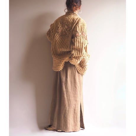 "Sandy Starkman" floral chenille art jacket