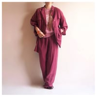 "APART IMPRESSIONS" silk 100% blouse & pants set