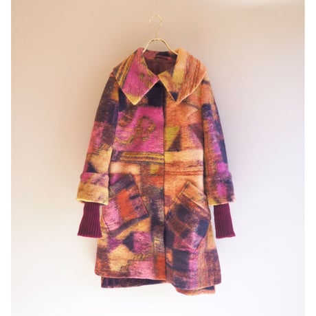 vintage big collar design coat