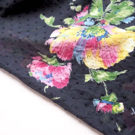 80〜90s floral sheer maxi dress