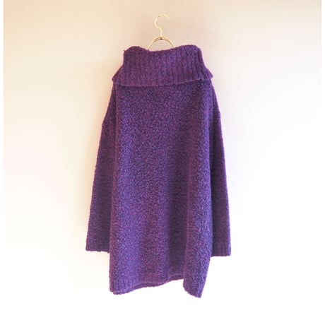 vintage loop yarn oversized turtleneck sweater