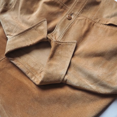 "PERSONA" oversized suede shirts