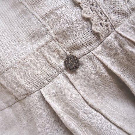 vintage folk linen sleeveless maxi dress