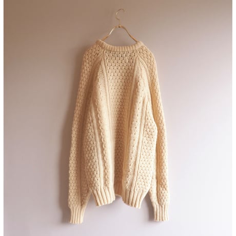 made in Ireland aran knit sweater