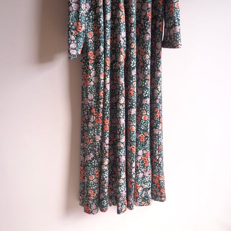70s floral house maxi dress