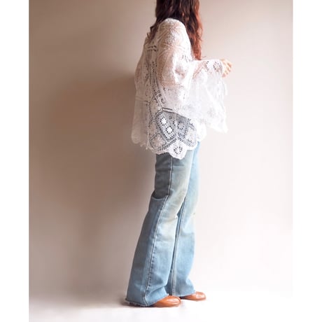 original remake filet lace blouse