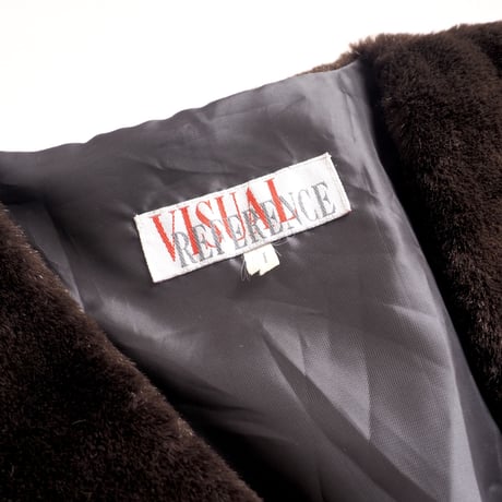 "VISUAL REFERENCE" faux fur design vest