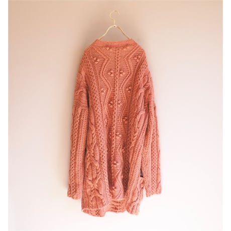 vintage popcorn oversized cardigan