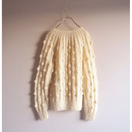 "Ann Katrine" acrylic popcorn cardigan