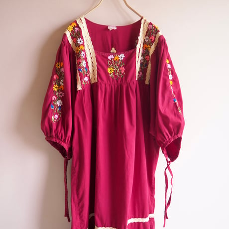"D' Loera" floral embroidered midi dress