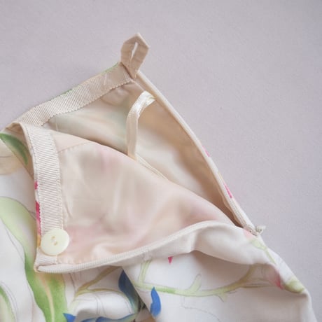 ”Talbot" floral silk × cotton pants