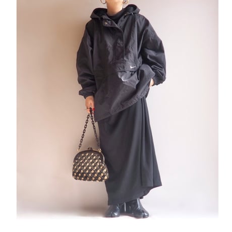 90s "NIKE" oversized anorak parka
