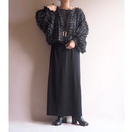 70〜80s "Andree Gaye" ribbon design blouse