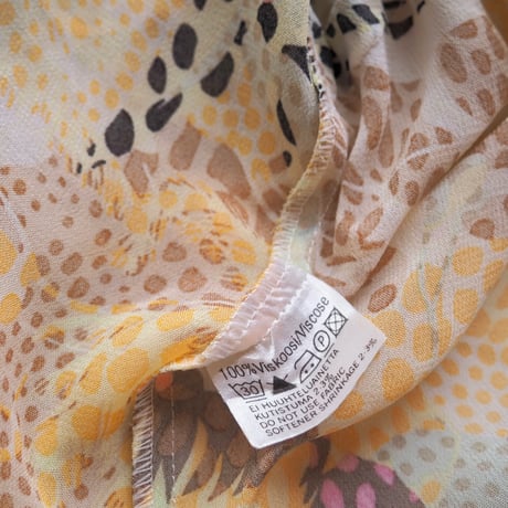 vintage abstract print blouse