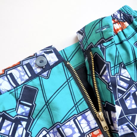 vintage african batik maxi skirt