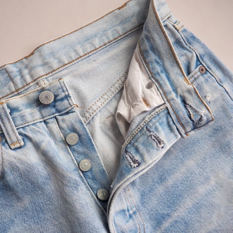 80s made in USA Levi's 501 bleach denim pants