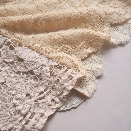 original remake lace patchwork maxi skirt 【D】