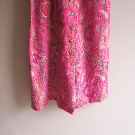 60〜70s "Patty Woodard california" tapestry maxi skirt