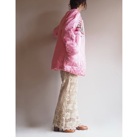 50〜60s chinese embroidered quilt jacket (PK)