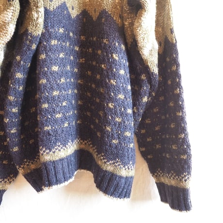Scottish oversized nordic sweater