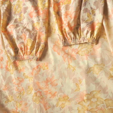 70s〜 floral house maxi dress