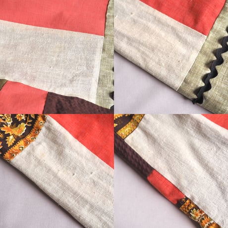 70s boho patchwork maxi skirt