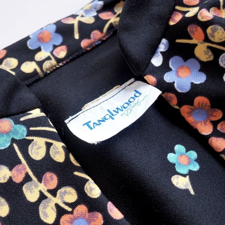 70s floral short jacket