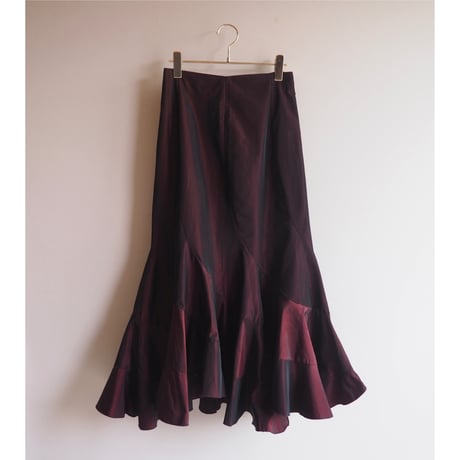 "Gianna Persiga" satin marmade skirt