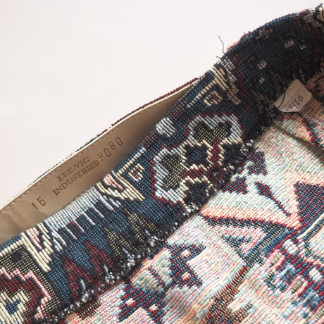 70s abstract tapestry maxi skirt