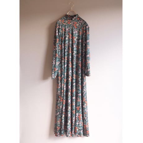 70s floral house maxi dress