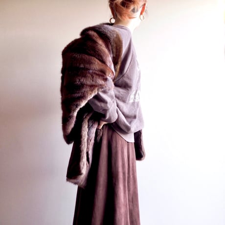 60s "Edwards" mink fur cape